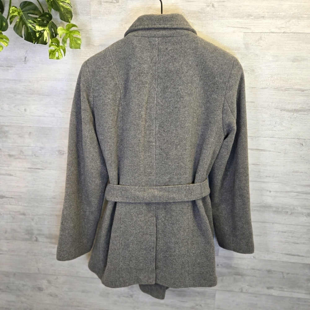 Calvin Klein Double-Breasted Women's Wool Coat. Sz 10 - Picture 3 of 11